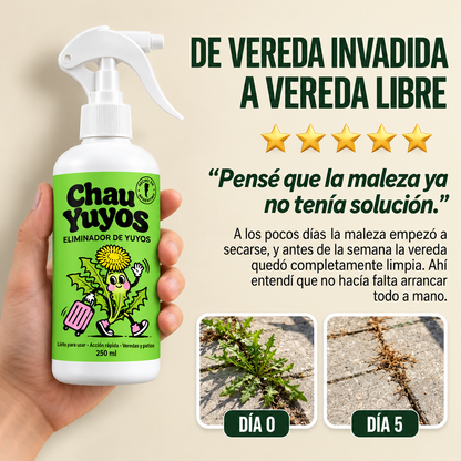 Chau Yuyos| Eliminá la maleza desde la raíz y olvidate de arrancar yuyos a mano