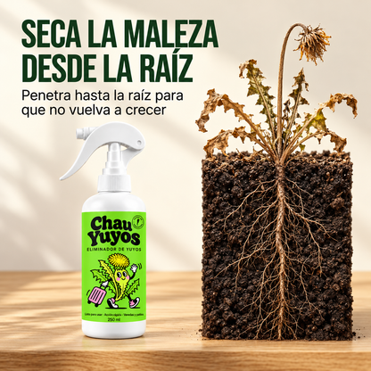 Chau Yuyos| Eliminá la maleza desde la raíz y olvidate de arrancar yuyos a mano